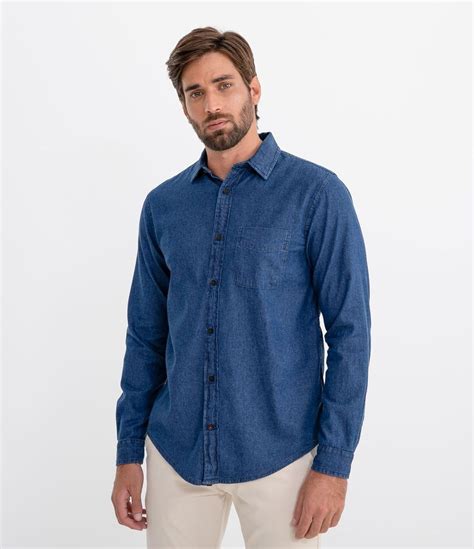 renner camisa masculina manga longa